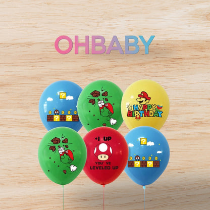 10pcs Party Ballons Decoration Latex Super Mario Set