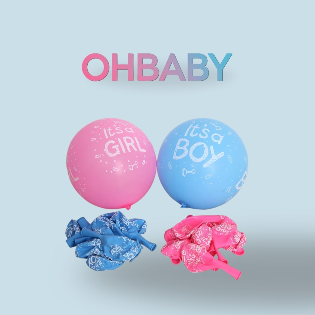 10 Pcs Baby Shower Ballons It's a Boy it's a Girl Birthday Party Decorations Gender Reveal